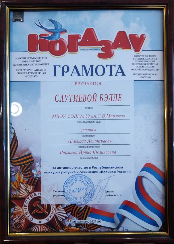 Достижения